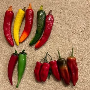 red and green peppers